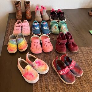 Girls Toddler Size 6 Shoe Lot Bundle